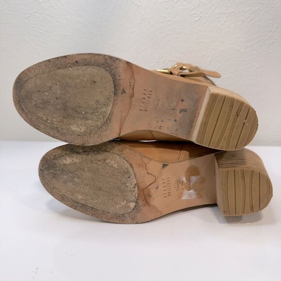 Stuart Weitzman Dallas Boots Pecan Calf Leather Size 6.5 VGUC - Picture 6 of 7